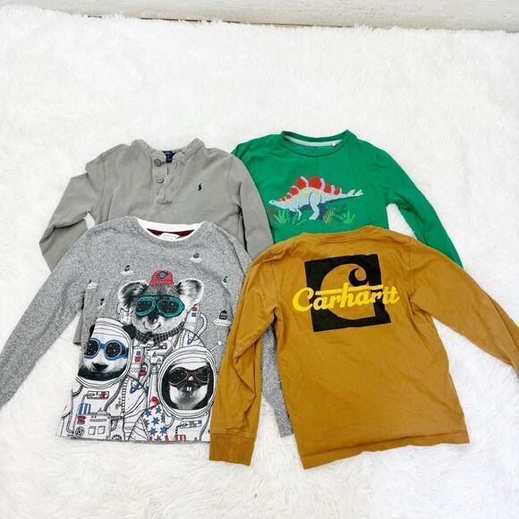 Little Marc Jacobs Carhartt Mini Boden Polo Ralph Lauren Size 6 LS Shirt Bundle - Picture 1 of 16